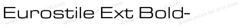 Eurostile Ext Bold字体转换